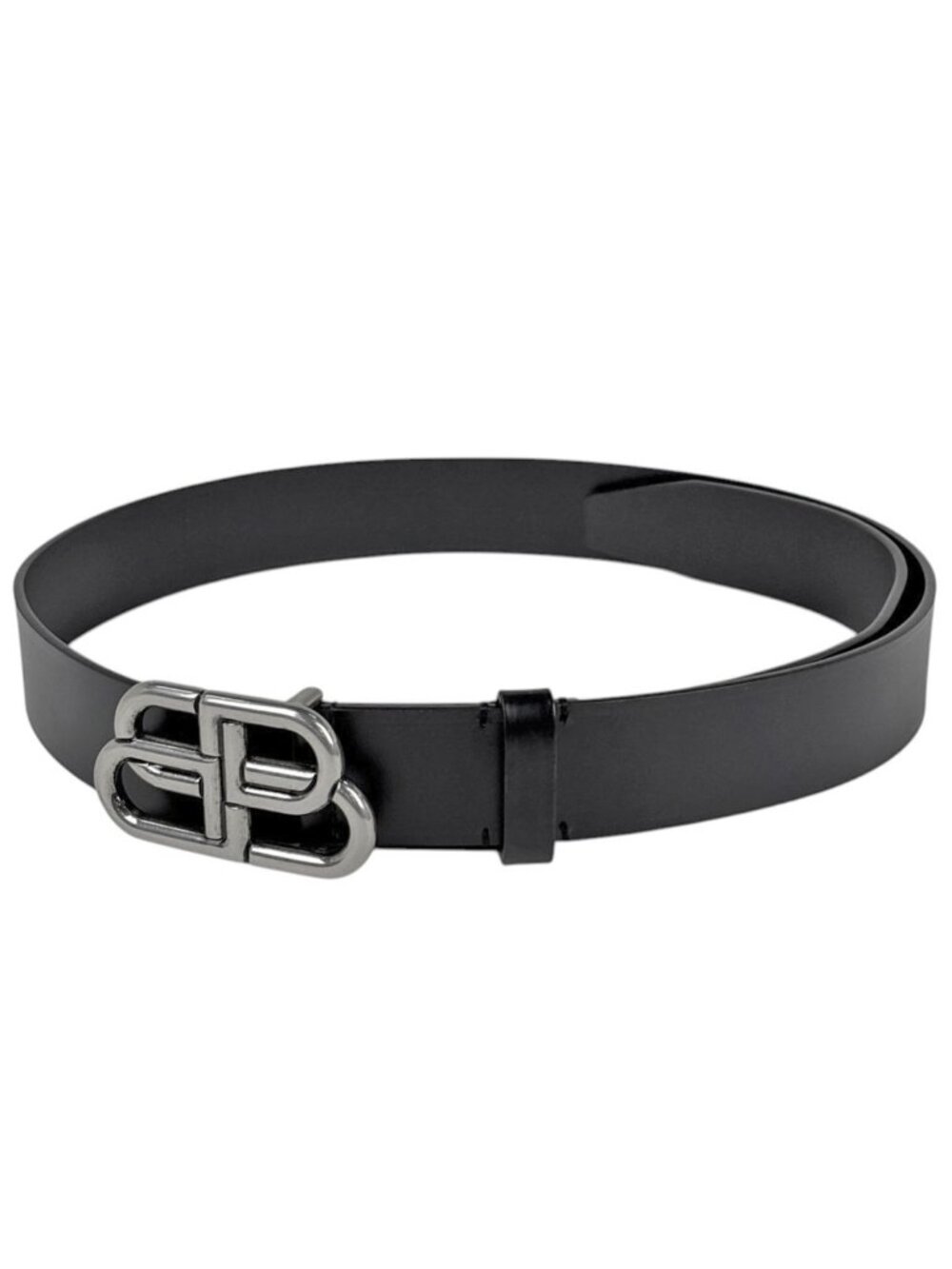Balenciaga BB Large Belt Leather Black